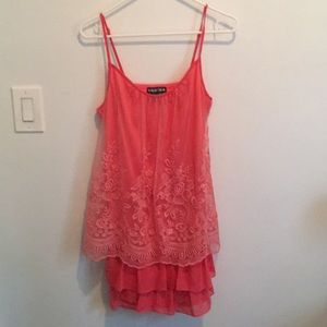 Lace detail dress